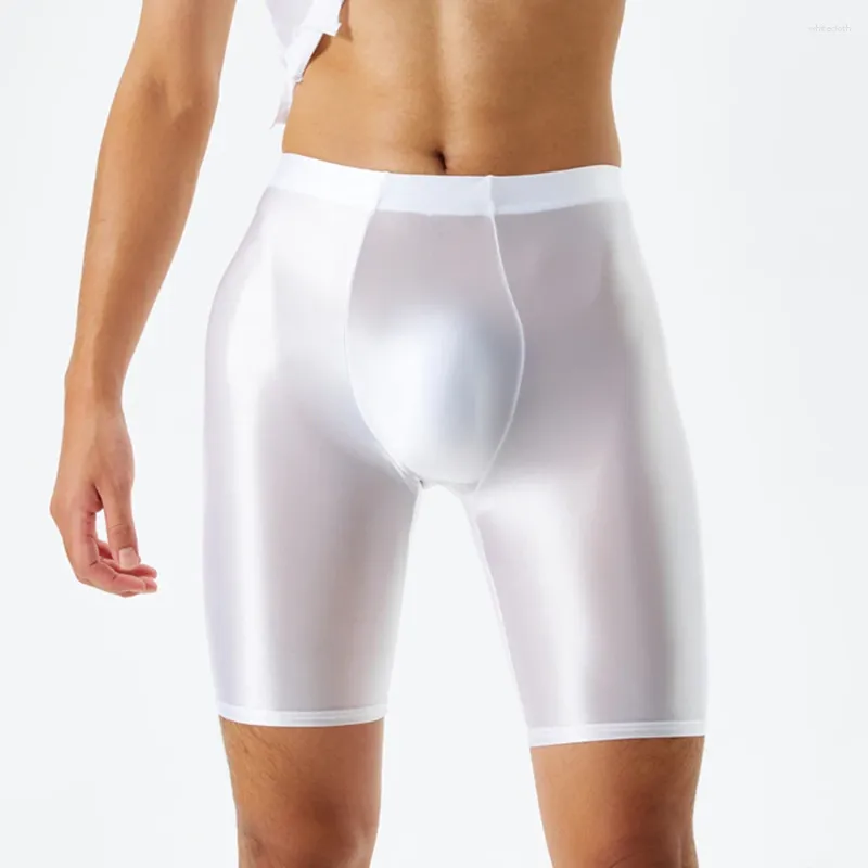 Sous-vêtements pour hommes, culotte de sport, short de compression, brillant, brillant, séchage rapide, court, leggings de surf, boxer, sous-vêtements ajustés