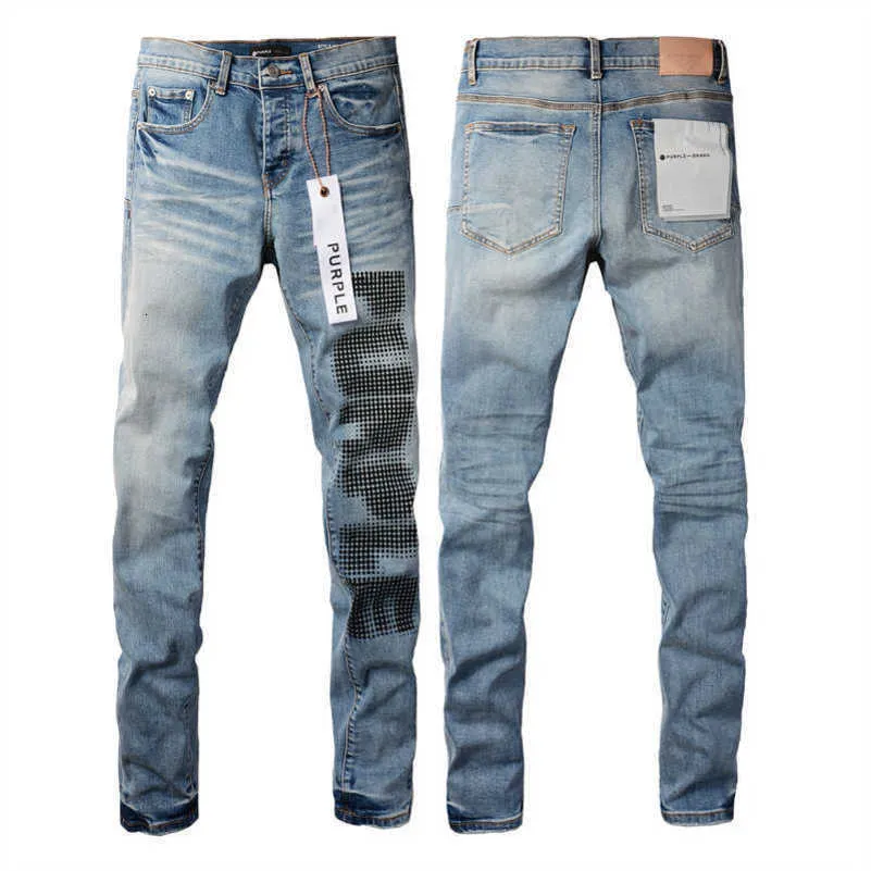 Lila märke jeans 2024 vårdesigner mens denim byxor mode byxor rak design retro streetwear casual sweatpants usa high street slts