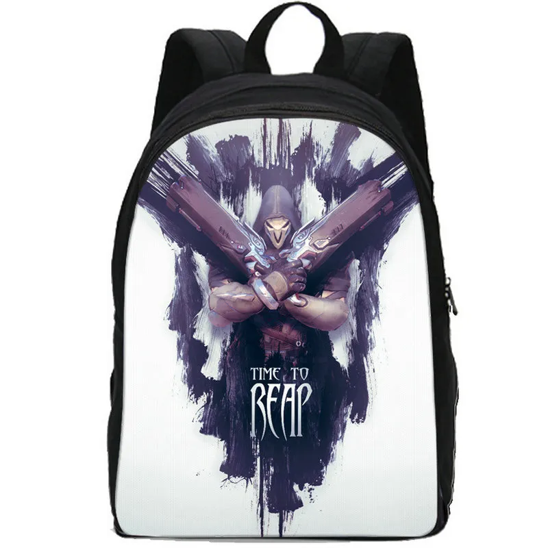 Reaper backpack Gabriel Reyes daypack with cartoon character print, 20 ...