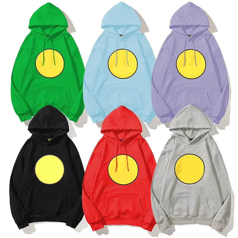 Designer Fleece Hoodie 2024 Fashion Hoodies Men's Pullover Women's Fashion Hoodie Tryckt smiley Face Lettering Hoodie Par Coat Leisure Solid Color Sweatshirt Z6