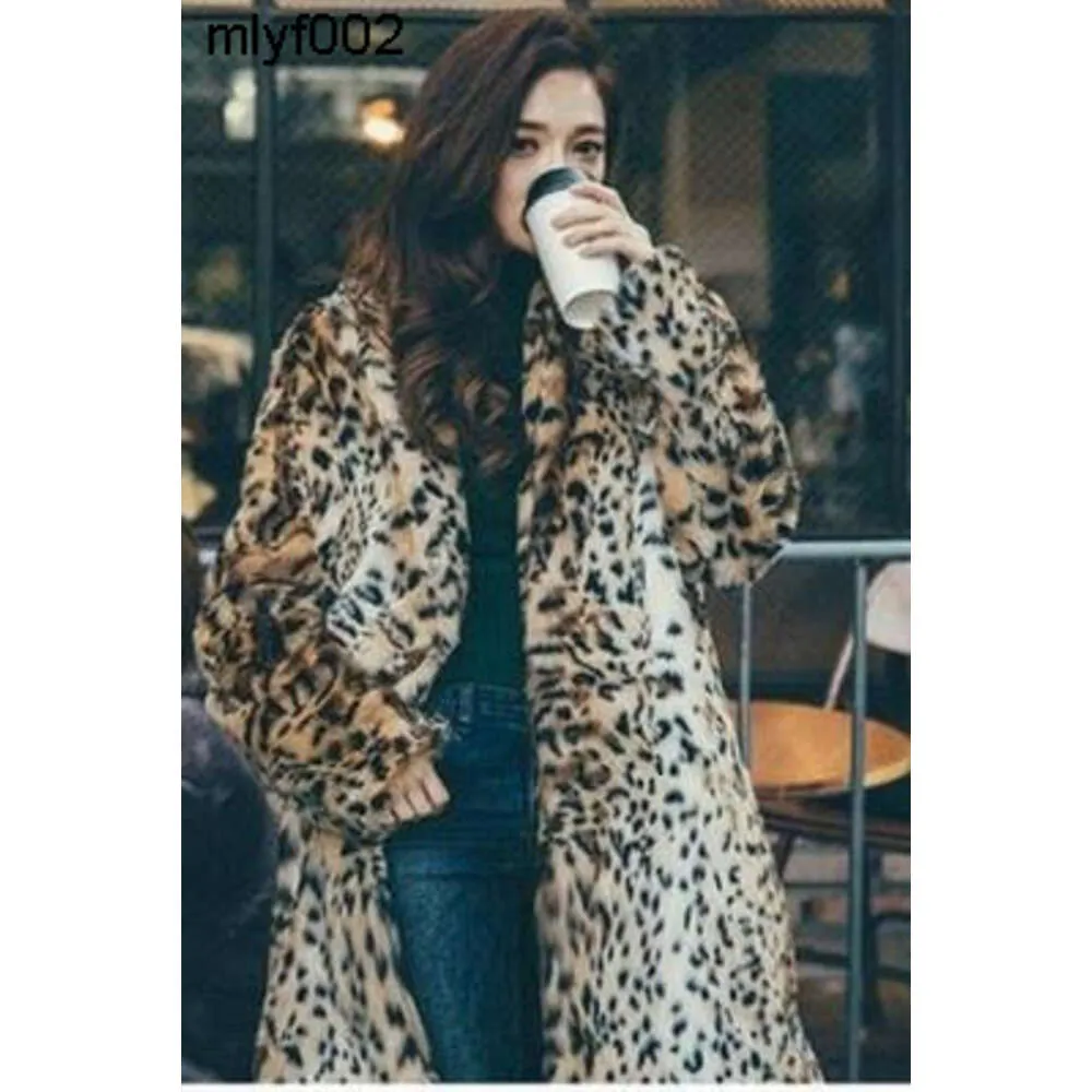 Leopard New Style Fashion Faux Fur Płaszcz Święta Bożego Narodzenia Sexy Club Celebrity Vintage Women Hot Sale Płaszcze Hurtowe