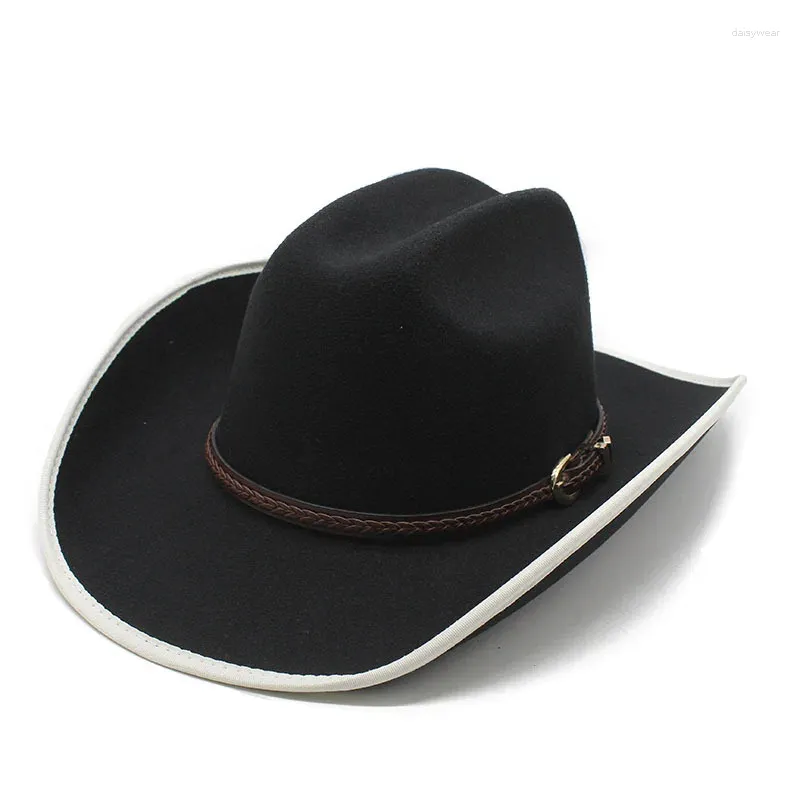 Berets Men's Cowboy Hat Western Cowgirl Country Hats for Women the Sun Party Top Jazz Caps Women's Luksusowy Panama