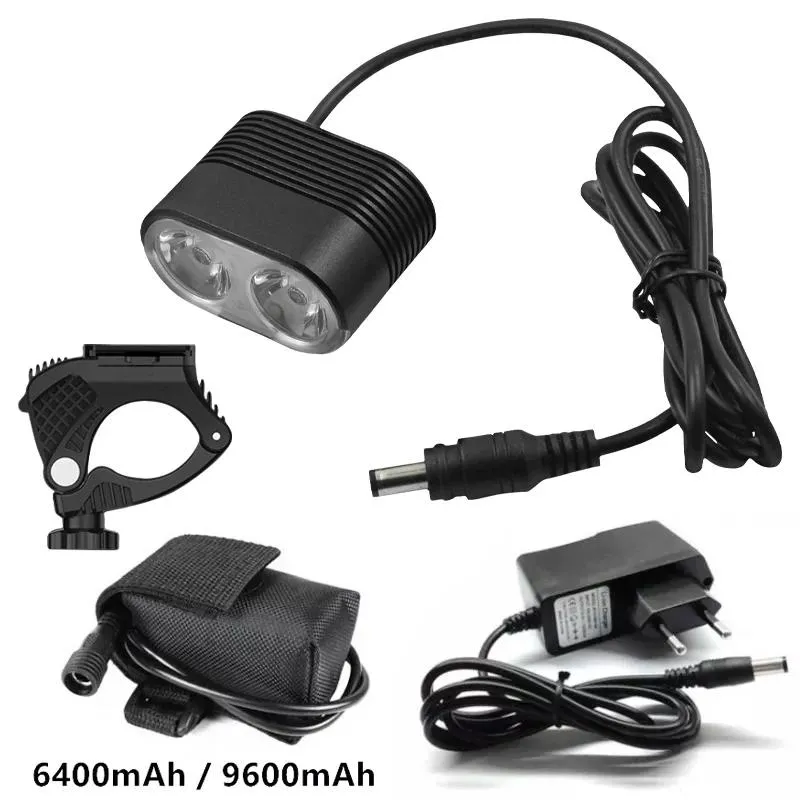 Фонари Wasafire Mini 2 * Xml2 Led Bike Light 5000lm Велосипедные передние фонари 4 режима Mtb Фара Велосипедная лампа + 8,4 В 18650 Аккумулятор