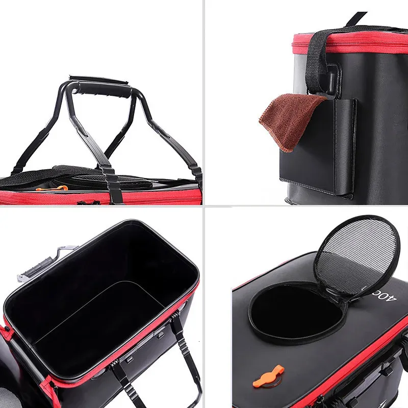 Fishing Outdoor Eva Foldable Multi-function Fish Bucket With Pump