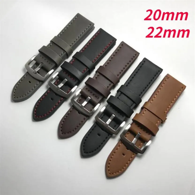 Watch Bands Leather Strap For Galaxy Watch4 Classic Watch3 Band Active 2 Gear S3 22 20mm Bracelet Stitch Design Replacement241P