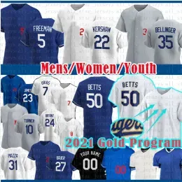 Mookie Betts 5 Freddie Freeman Baseball Jersey Clayton Kershawellinger Trea Justin Turner Julio Urias Trevor Bauer Los Muncy Angeles