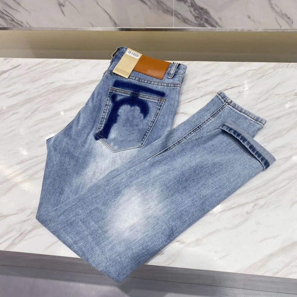 high-end herenjeans designer jeans heren damesmode briefborduurwerk grafische broek casual losse high street broek met rechte pijpen