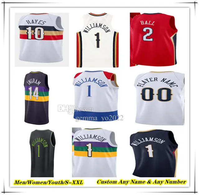 Printed New Orleans City Edition Basketball Jersey Brandon Ingram Zion Williamson Jonas Valanciunas CJ McCollum Trey Murphy III Herbert Jones Hawkins Ryan PELICAN