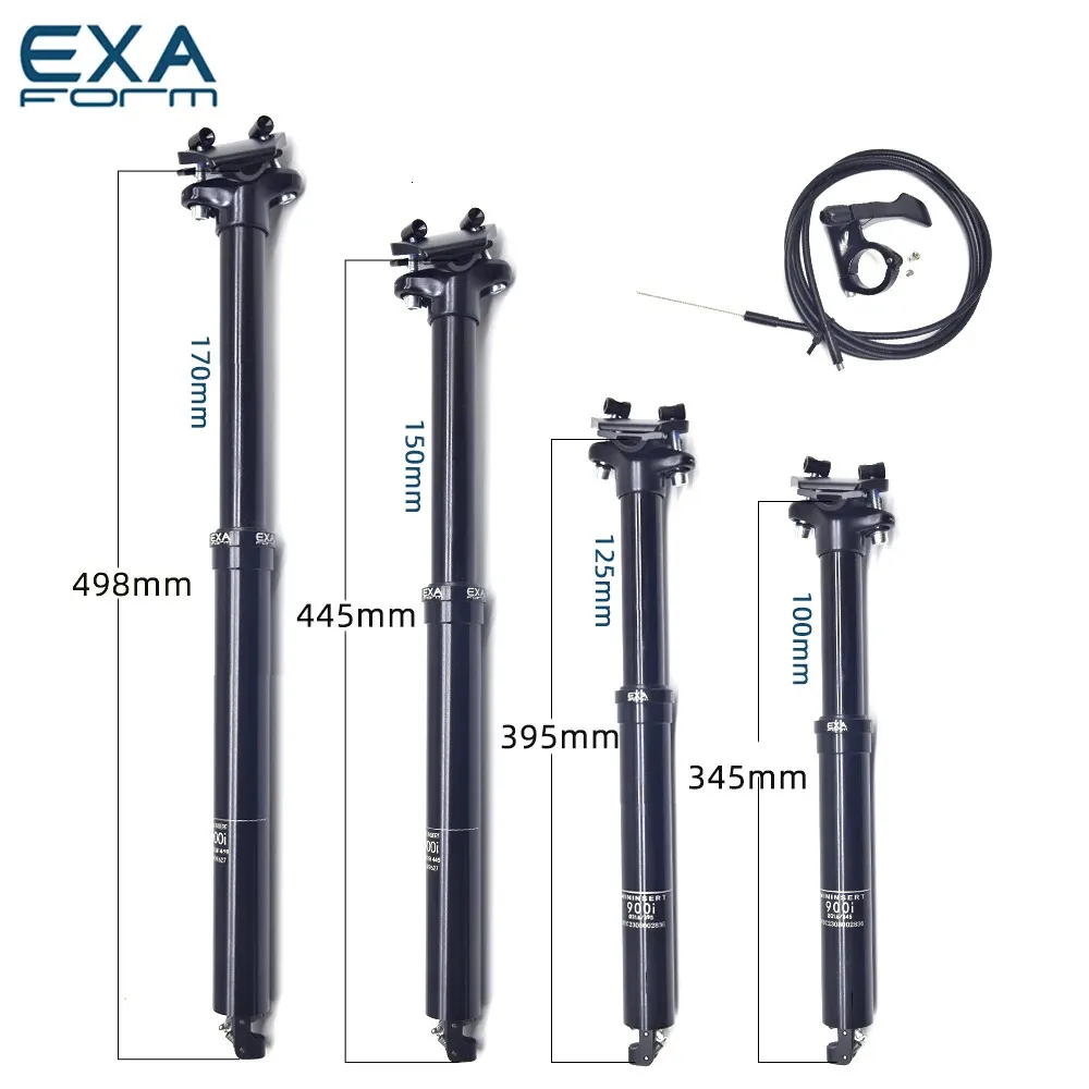 KS EXA Forma Regulowana wysokość 900I Dropper Porzmi po roweru MTB Rooting wewnętrzny 309 316 395 mm zdalne siedzenie 240113