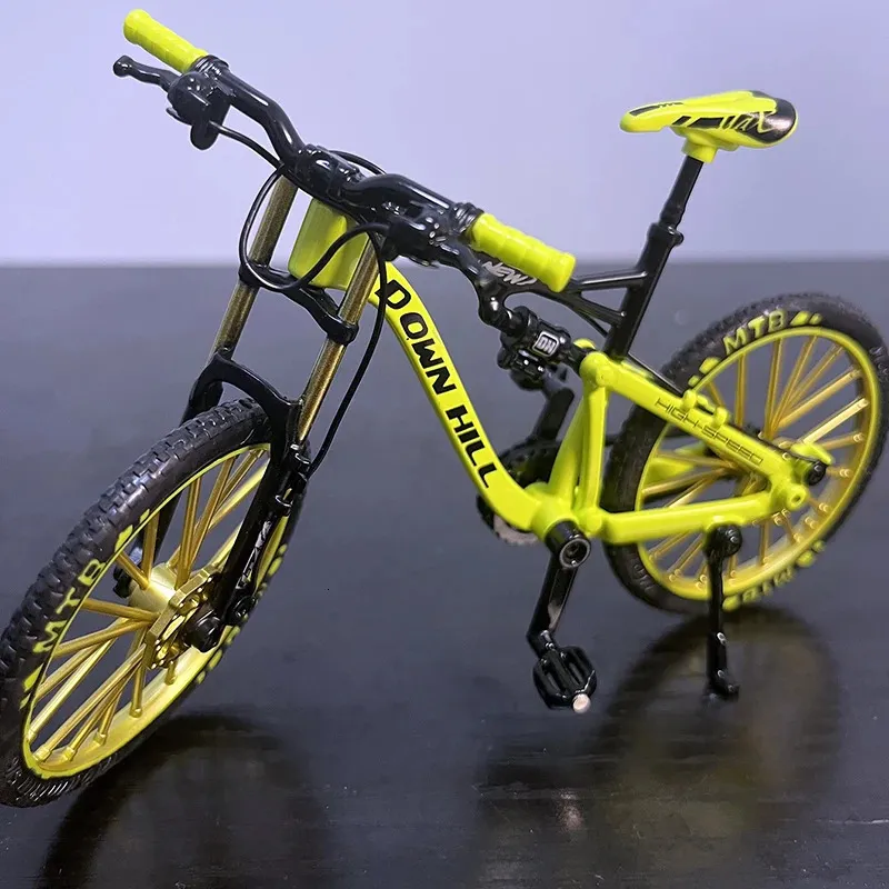 Yellow Mountain Racing Alloy Bicycle Miniature Toy For Yellow Mountain Racing Alloy Bicycle Miniature Toy For