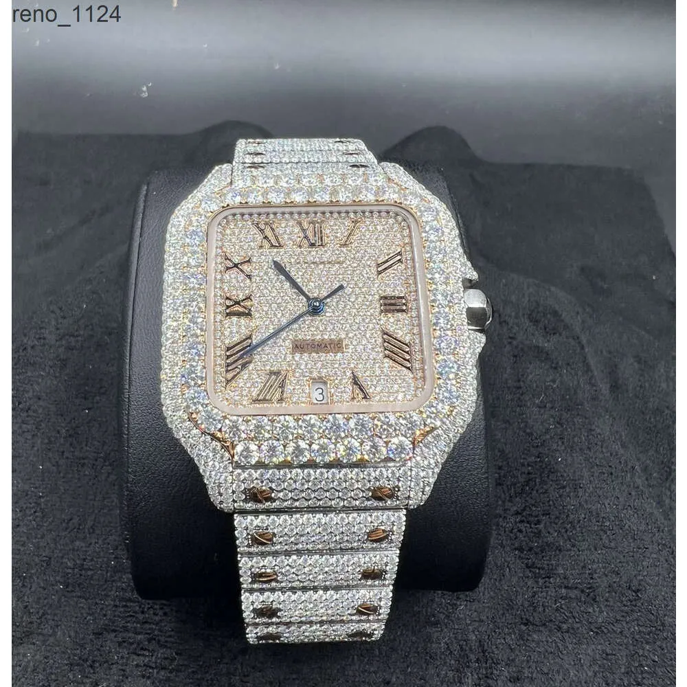 Högkvalitativ is ut VVS 1 39,8 mm män Moissanite Watch Pass Diamond Testare