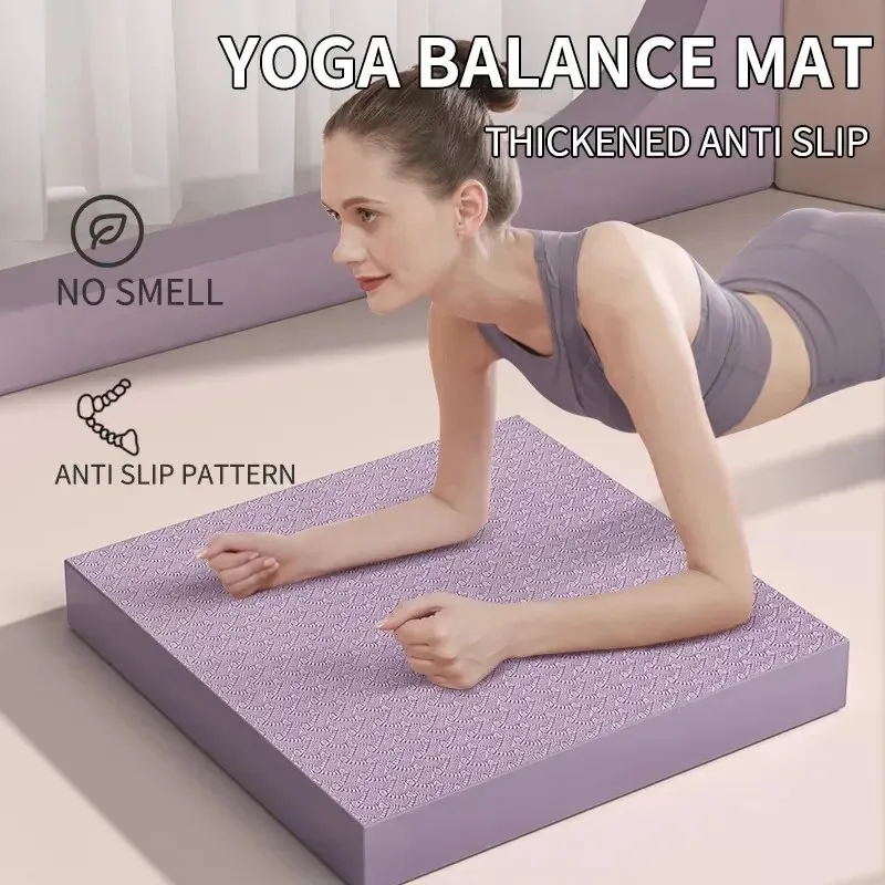 Balance Pad Rutschfeste Schaumstoffmatte Knöchel Kniekissen für Rumpf- und Kraftstabilitätstraining Yoga Fitness 240113