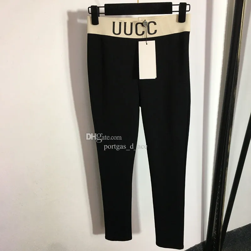 Pantaloni da donna con fettuccia a vita alta Leggings firmati di lusso Pantaloni casual con fondo puzzolente quotidiano