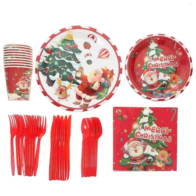 Wegwerp Dinware Flatare Decoratief kerstafgifte Party Decors Paper Cups Leverbaar Kerstmisdrankje Makjes