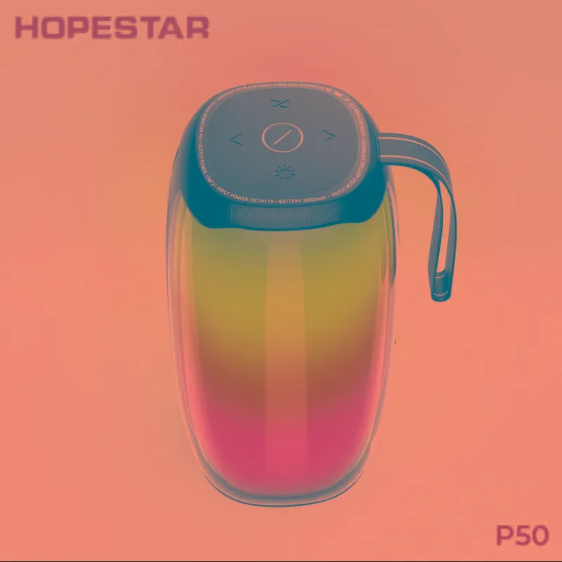 HOPESTARP50 extérieur IPX6 étanche sans fil Bluetooth haut-parleurs Portable Subwoofer série TWS stéréo avec lumière clignotante PULSE