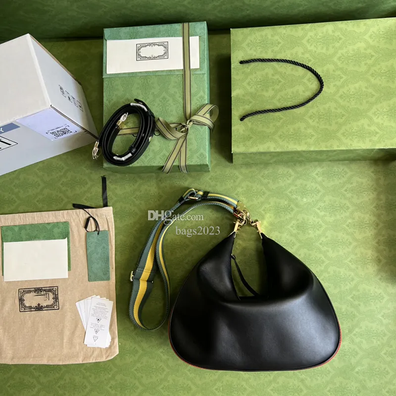 Designer crescente saco 35 cm saco de compras couro de bezerro crossbody saco 10a capacidade flexível saco de viagem com caixa g049