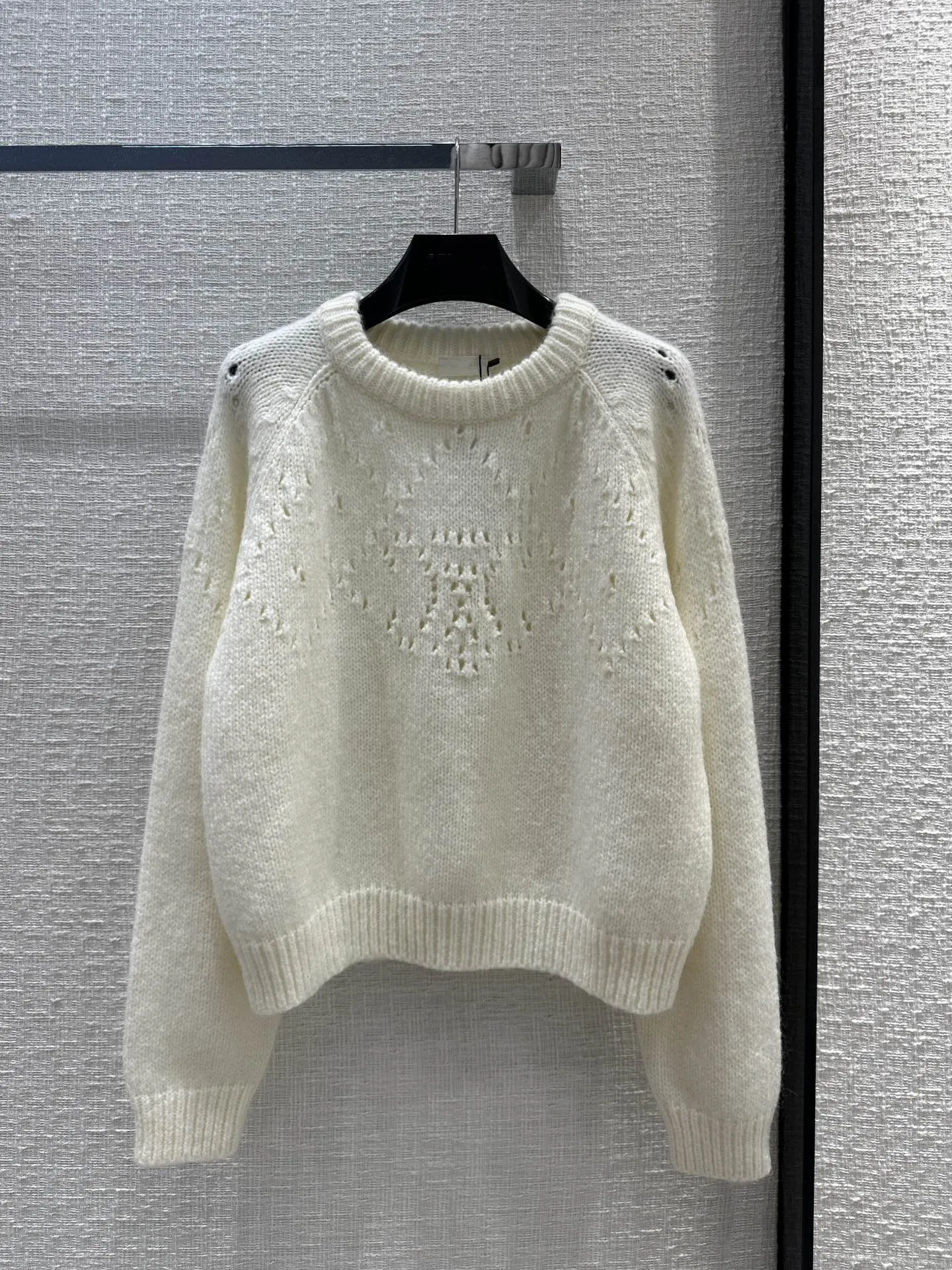 Новинка 2024 года, весенние свитера для подиума в Милане, с круглым вырезом и длинными рукавами, элитный жаккардовый пуловер, женская дизайнерская одежда 0114-1