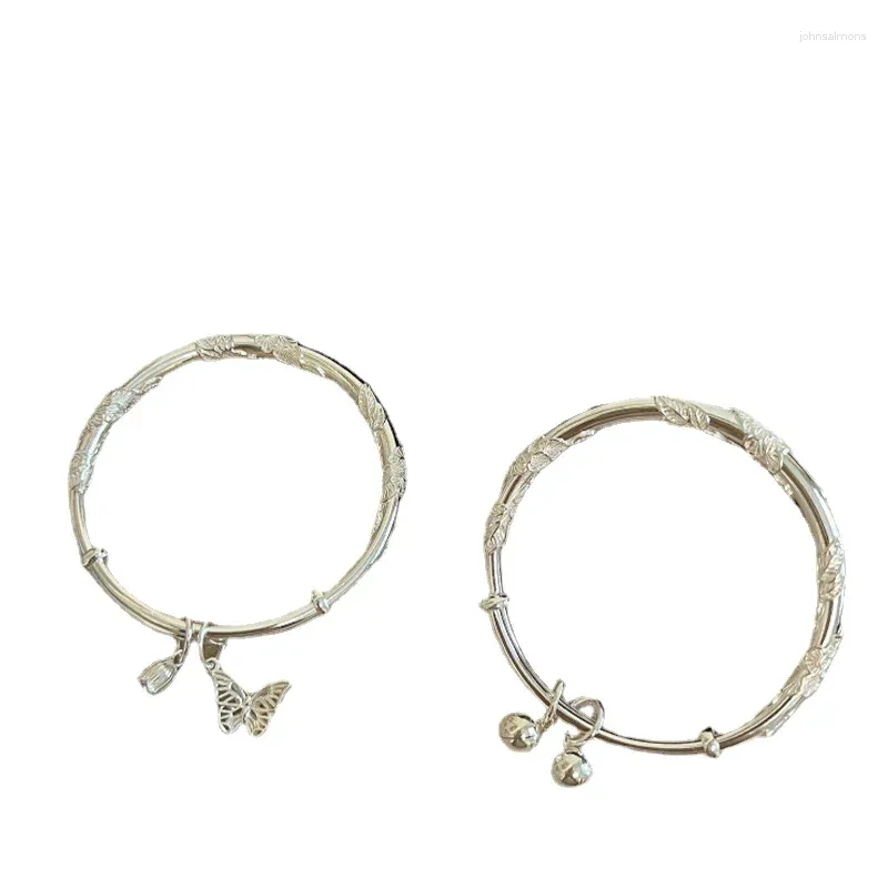 Braccialetti a maglie Bracciale regolabile Donna 2024 Marea Temperamento semplice Gioielli con farfalla in pizzo