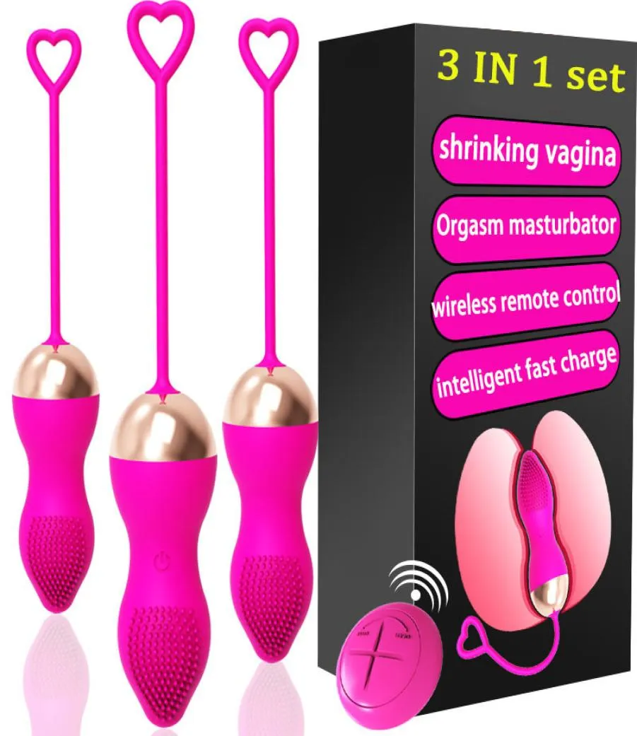 3 In1set Shrinking Vaginal Vibrator Love Ball