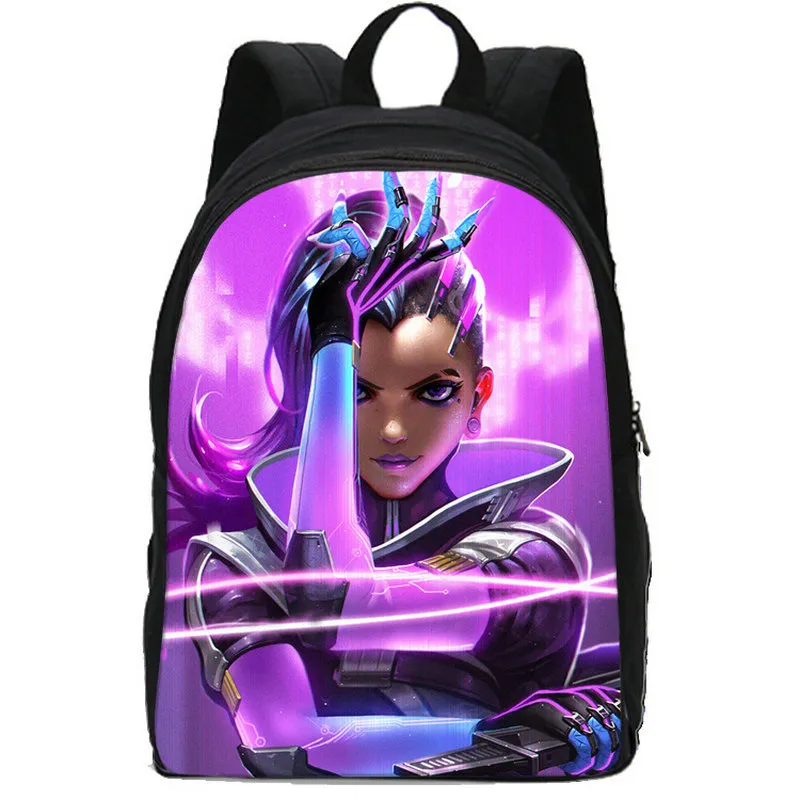 Sombra ryggsäck Olivia Colomar Daypack School Bag Game Print Rucksack Picture Schoolbag Photo Day Pack