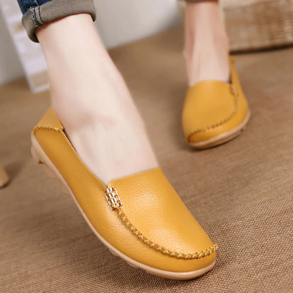 Kleid Schuhe Frauen Wohnungen Slip On Frauen Loafers Weiche Mokassins Mit Echtes Leder Schuhe Frau Plus Größe Flache Schuhe Frauen Kausalen Schuhe Oxford