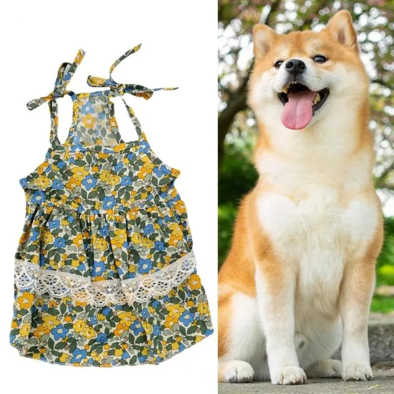 Hondenkleding Zomerrok Ademend Sling Dress Puppy Pet Shirt om te wandelen