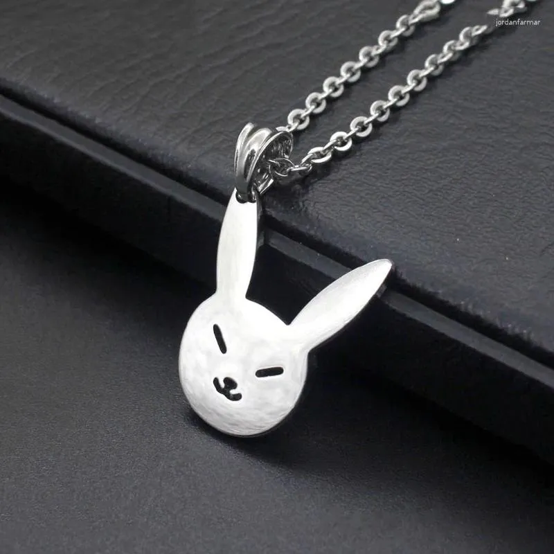 Pendant Necklaces 2024 Little Statement Necklace Lovely Stainless Steel Animal Women Kids Jewlery Easter Gifts