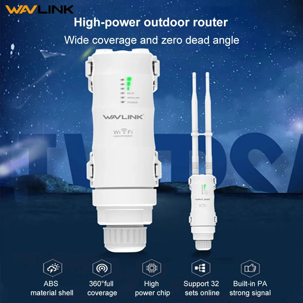 Wavlink Ad Alta Potenza AC1200600300 Ripetitore WiFi Wireless Esterno  Router APWiFi Dual Dand 24G5Ghz Extender A Lungo Raggio POE 240113 Da 35,5  €