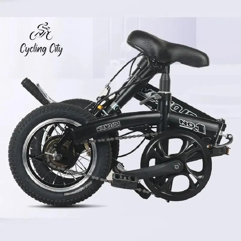 Bikes Cycling City Mini Folding Bicycle 12 14 Small Bike For Male And Female Students Portable Ultra Light Transmission Disc Brakes