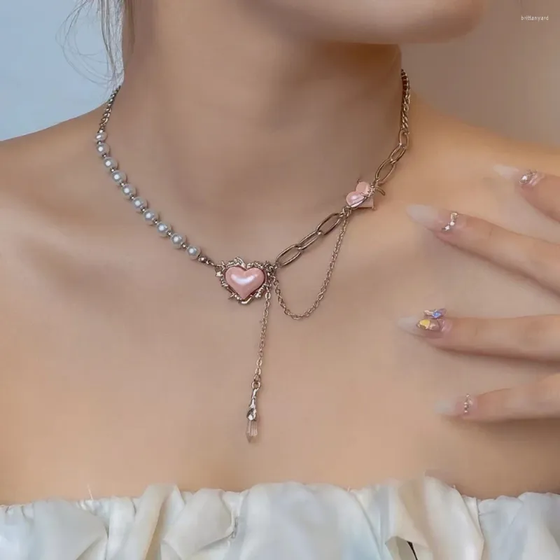 S925 Sterling Silver Double Layer Heart Choker Necklace With Birthstone Charm - Adjustable 13.5" & 15" Chains For Women