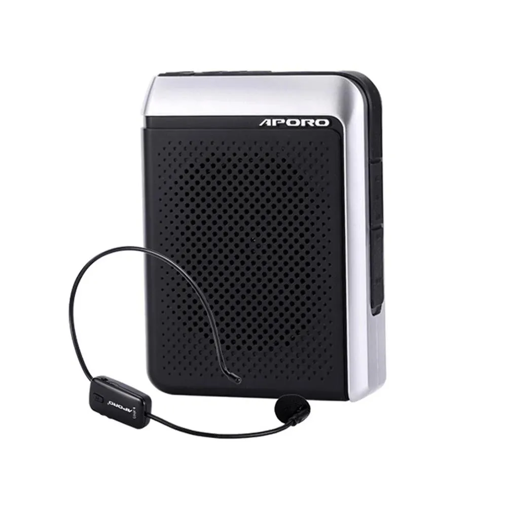 Radyo Ses Amplifikatörü 30W UHF Kablosuz Mikrofon Bluetooth 5.0 Hoparlör Üniversite Öğretmen Okul Tur Rehberi Taşınabilir FM Radyo Megafon