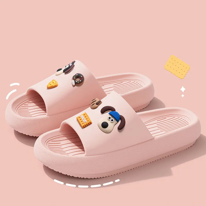 GAI GAI GAI 2024 Nieuwe Slippers Leuke Cartoon Hond Gat DIY Tuin Schoenen Dragen EVA Dikke Zool Slipper Man Strand Schoenen in Zomer Sandalen voor Koppels