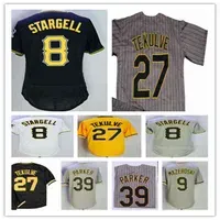 Vintage Pittsbe Stargell Baseball Jersey 39 Dave Parker 27 Kent Tekulve 9 Bill Moski Retro Pullover Stitched Pirate Jerseys Ye