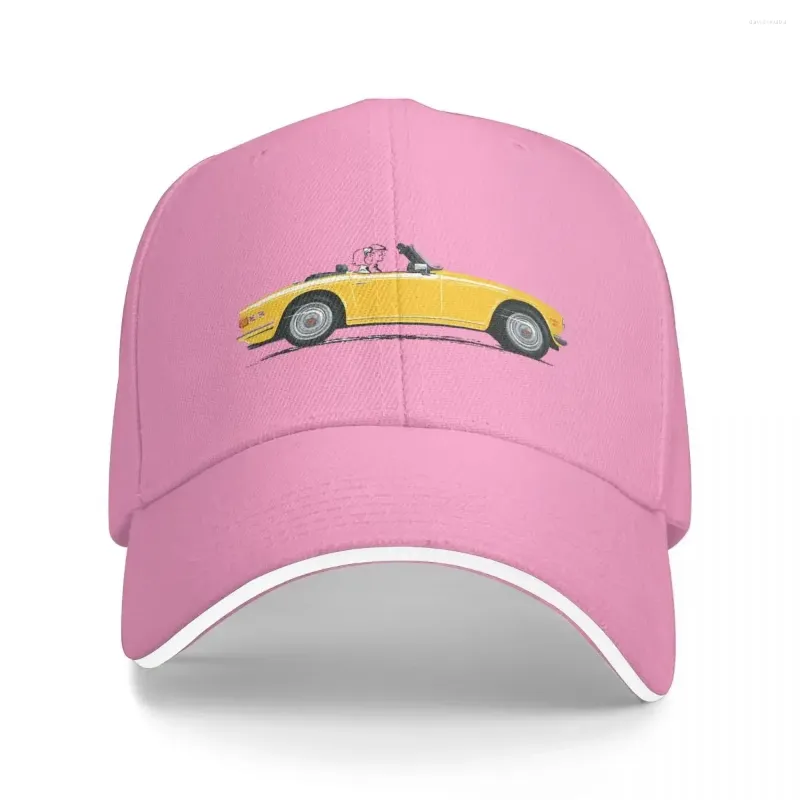 Berets Inca Yellow Color TR6 The Classic British Sports Car Baseball Caps Snapback Hats Breathable Casual Outdoor Unisex