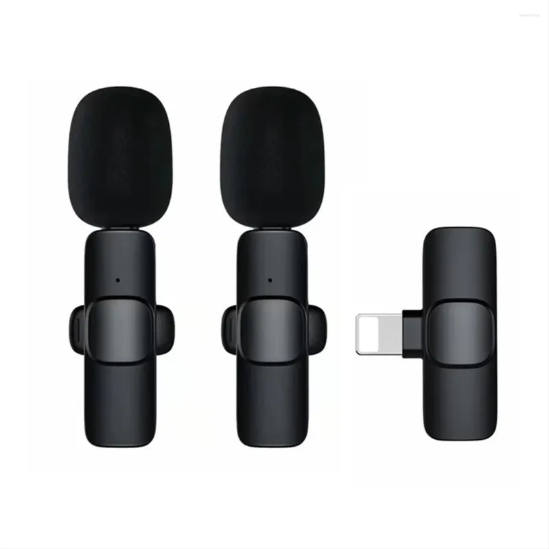 Microphones Microphone sans fil Lavalier pour //Android/ordinateur portable Plug-Play Clip-on Microphone-B