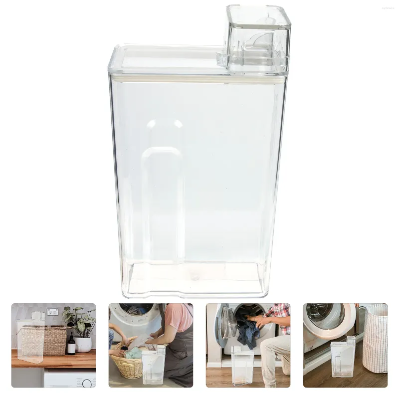 Liquid Soap Dispenser Tvätten Detergent Storage Box Refillerbara flaskpärlor stor kapacitet Sub Lotion Container Pet Travel för