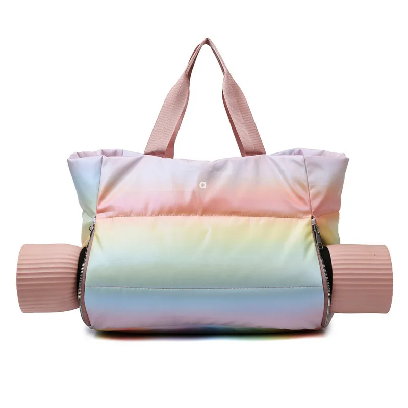 AL Nouveau sac fourre-tout quotidien sac de tapis de yoga sacs à bandoulière de gymnastique sacs à bandoulière de loisirs pour femmes sacs de rangement à main de voyage à courte distance sac d'étudiant multifonctionnel