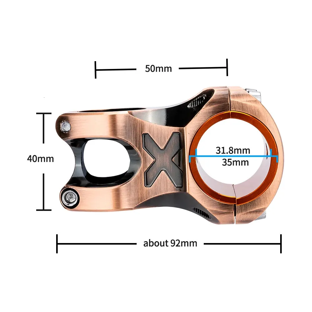 MTB Stem & Handlebar Combo - 50mm CNC Stem, 35mm Handlebar, Ultralight ...