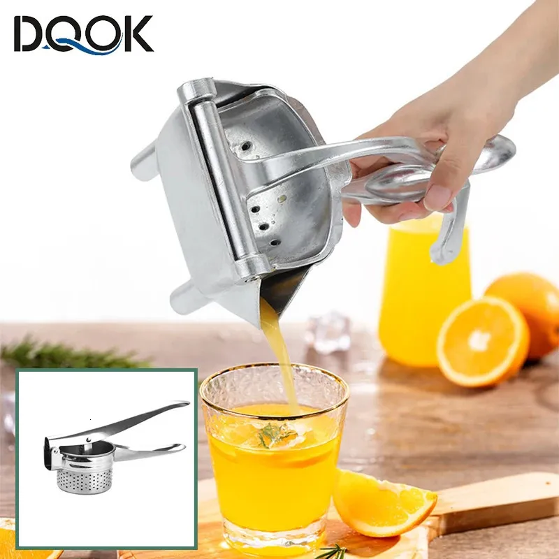 Manual Citrus Juicer Hand Orange Squeezer Lemon Fruit Press Machine rostfri Stee Potato Masher och Ricer 240113