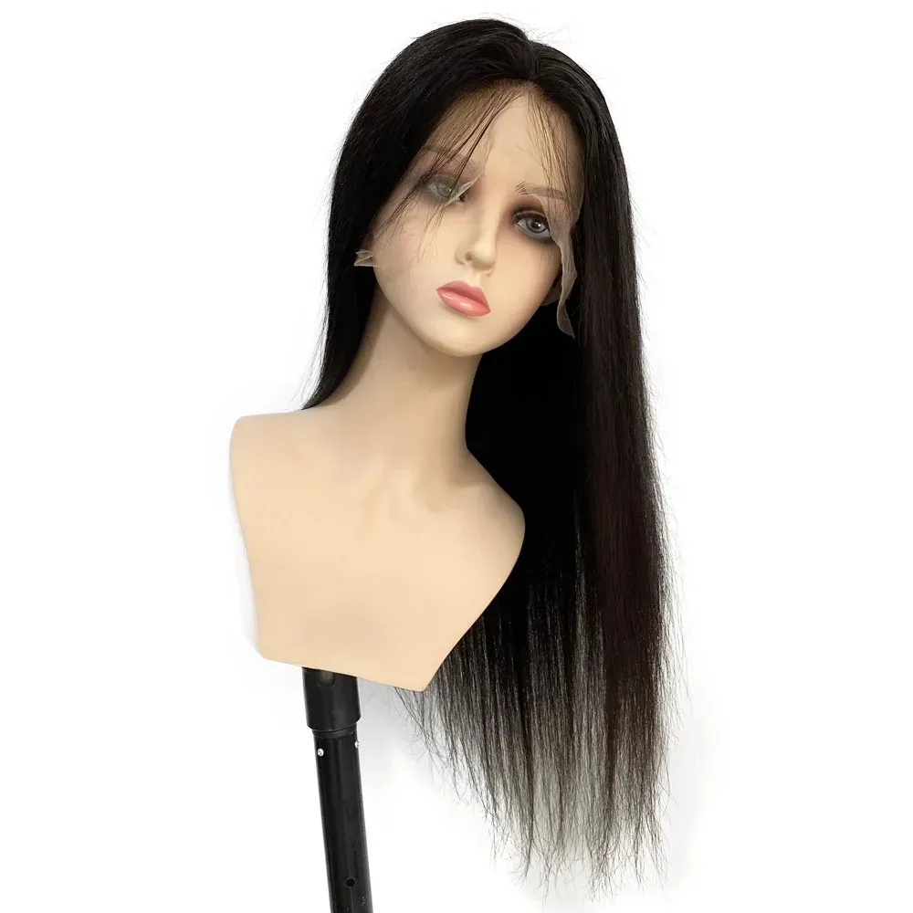 Full Lace Wig Human Hair hd lace Wig Straight Brazilian Remy Glueless Transparent full hand tied Wig for Women