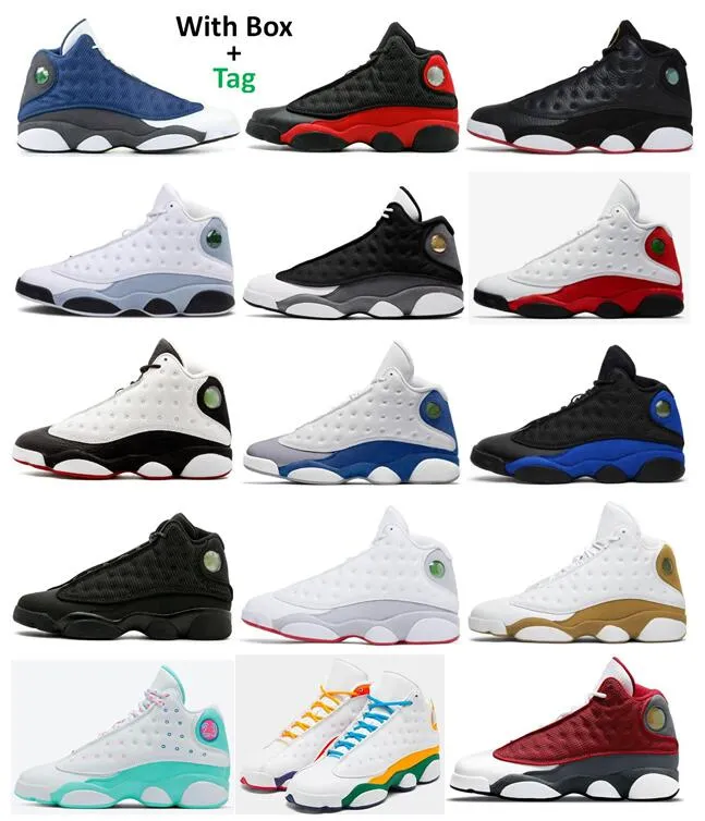 Zapatillas de baloncesto de Alta Calidad 13 Bred Chicago Flint Atmosphere Grey para Hombres Mujeres Zapatos de baloncesto 13s Got Game Melo DMP Hyper Royal Zapatillas con caja