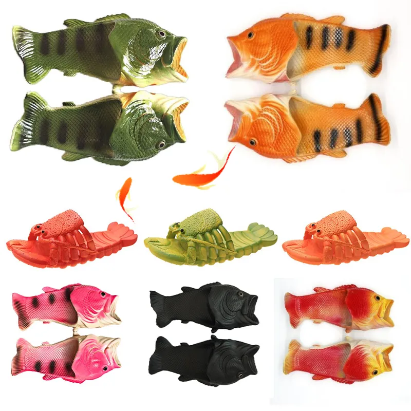 GAI GAI GAI 2024 Designer Slide Fun Mule Womens Family Residential Mens Summer Beach Shoes Boys Unisex New Fish Lobster Slippers