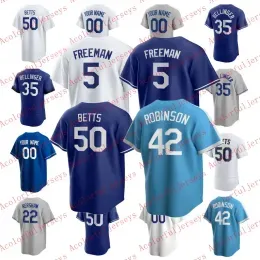 Mookie Betts Baseball Jersey 33 James Outman Freddie Freeman Gavin Lux Clayton Kershaw Buehler Julio Urias Max Muncy Will Smith Chris