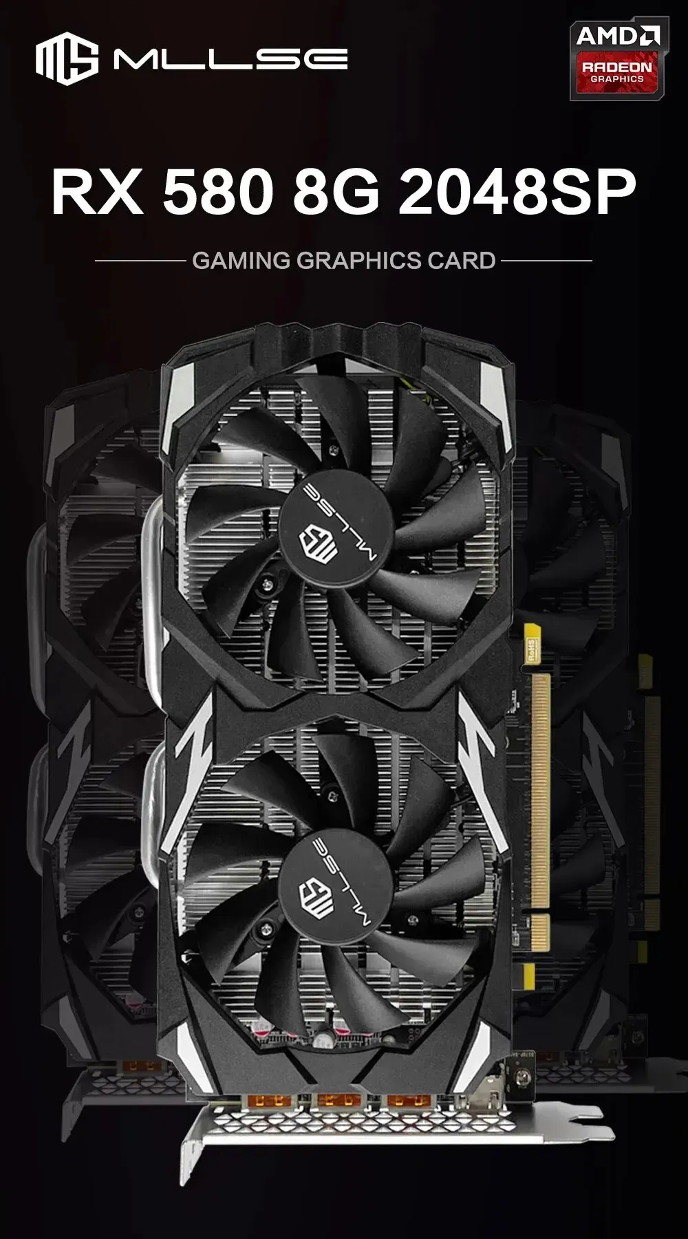 MLLSE RX 580 8GB 2048SPゲームグラフィックカードGDDR5 256ビットPCIE 30 X16 8PIN RADEON GPU RX VIDEO PLACA DE 240113を¥11,295 | DHgate MLLSE RX 580 8GB 2048SPゲームグラフィックカードGDDR5 256ビットPCIE 30 X16 8PIN RADEON GPU RX VIDEO PLACA DE 240113を¥11,295 | DHgate