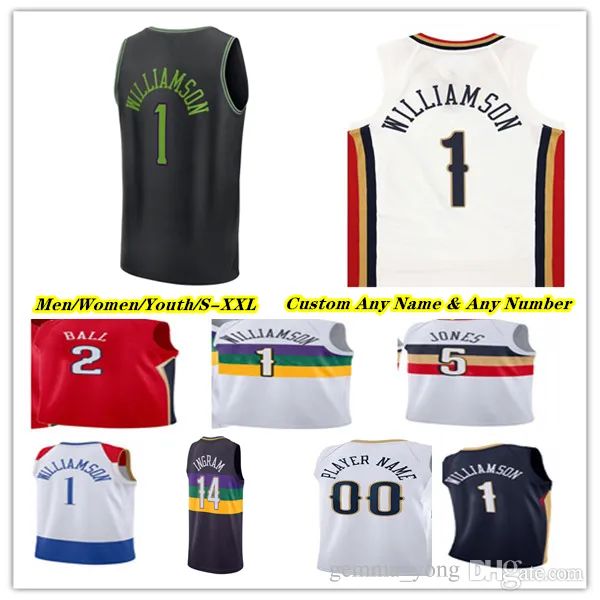 Impresso Zion Williamson New Orleans Basketball Jersey Brandon Ingram CJ McCollum Jonas Valanciunas Trey Murphy III Herbert Jones Hawkins Matt Ryan PELICAN