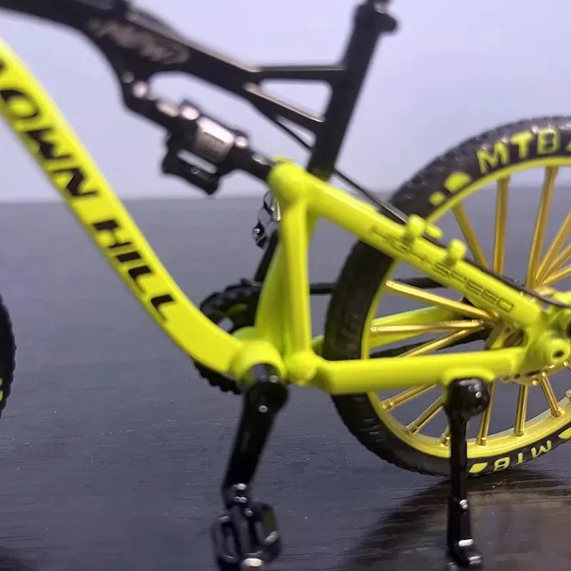 Yellow Mountain Racing Alloy Bicycle Miniature Toy For Yellow Mountain Racing Alloy Bicycle Miniature Toy For