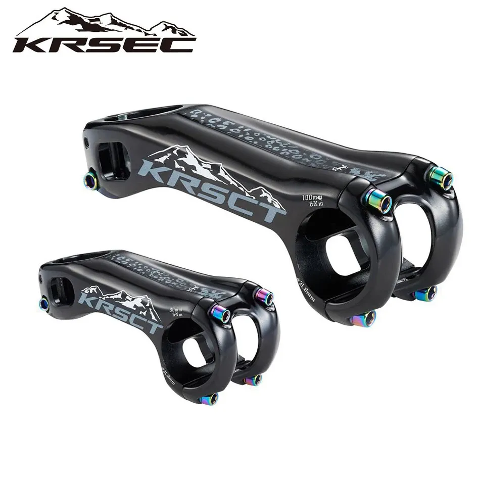 KRSCT Haste de bicicleta 3D forjando mountain bike de alta resistência 20 graus 8090100mm comprimento para guiador AMFRDH 318mm 240113