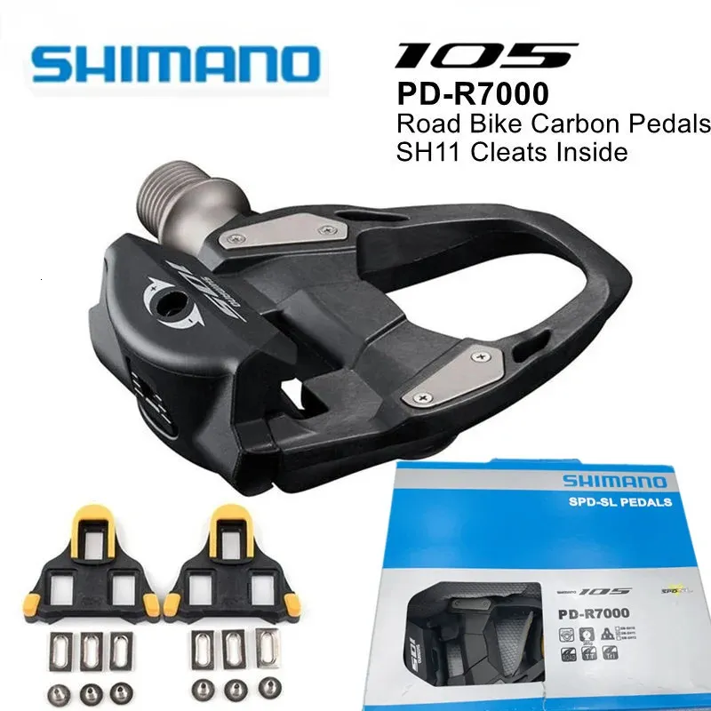 105 PD R7000PD5800 Road Bike Pedals Carbon SelfLocking SPD With SMSH11 Cleats PDR7000R550R540 Ultegra R8000 240113