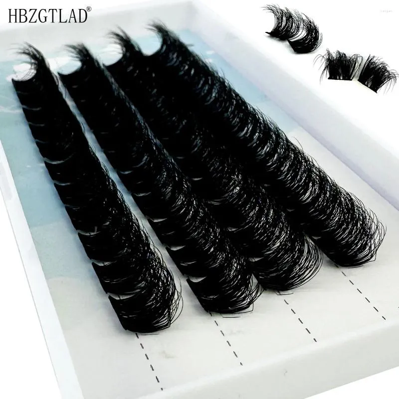 False Eyelashes Mix 5D Fluffy Single Cluster Lashes Premade Volume Fans individuella ögonfrans segmenterad naturlig falsk för ögonförlängning