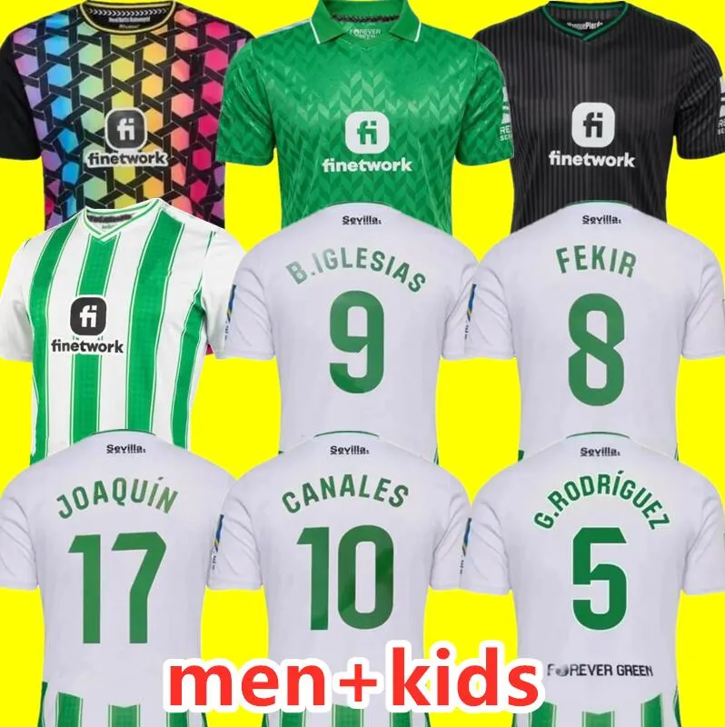 23/24 Real Betis Isco Soccer Jerseys 2023 Joaquin Fekir B.Iglesias Canales Willian J Shirt William Camarasa Juanmi Ayoze Victor Ruiz Football Mundlid